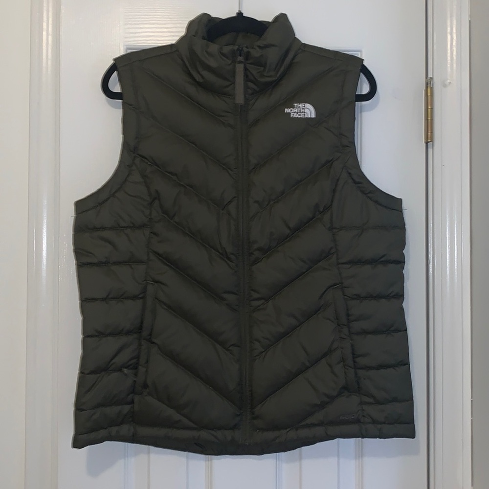 Dark green puffer vest